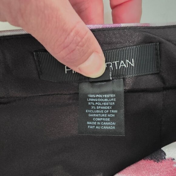 Pink Tartan A-Line Pink and Black Lined Cocktail Skirt Sz 8 - Picture 9 of 9